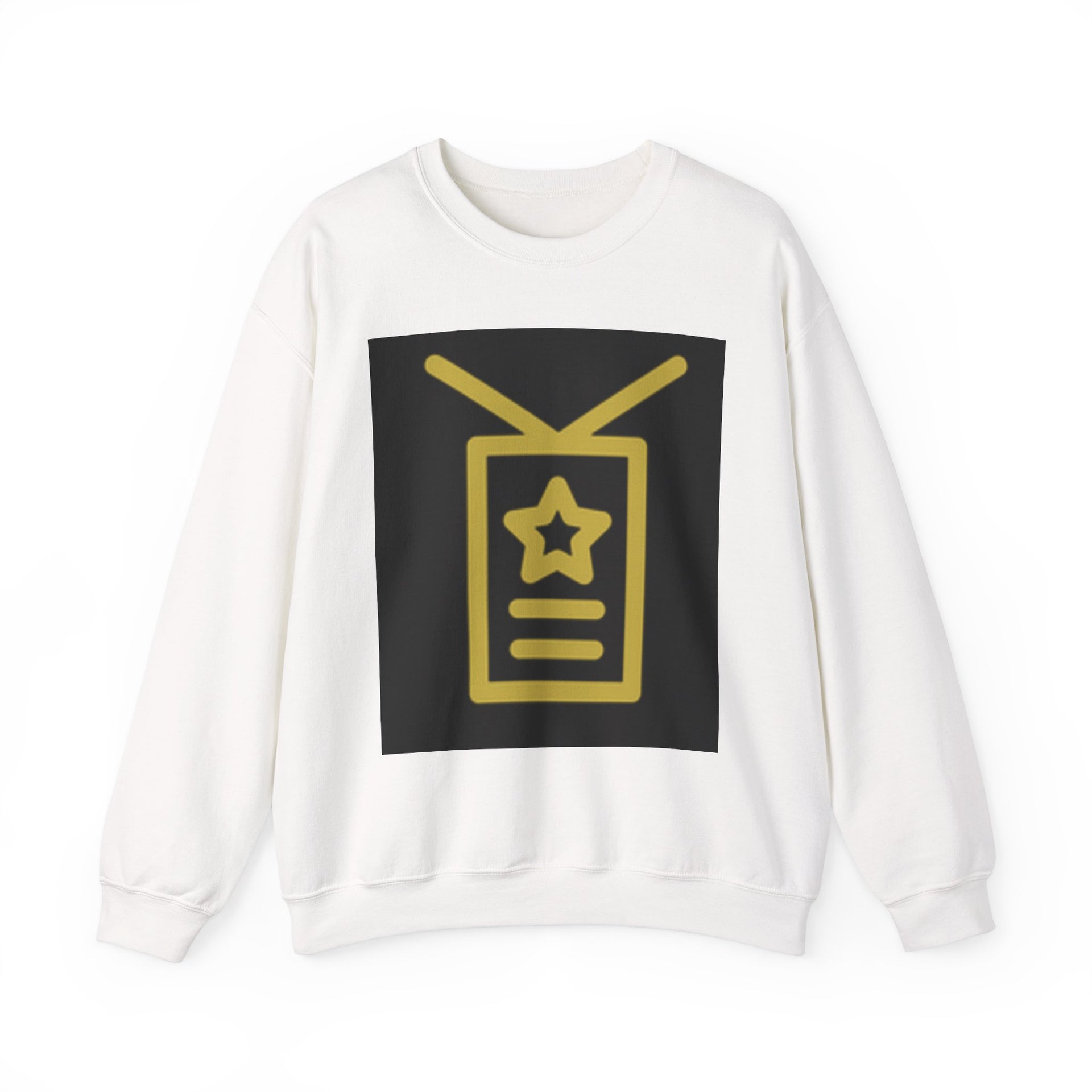 Trendy Unisex Crewneck Sweatshirt with Star Design